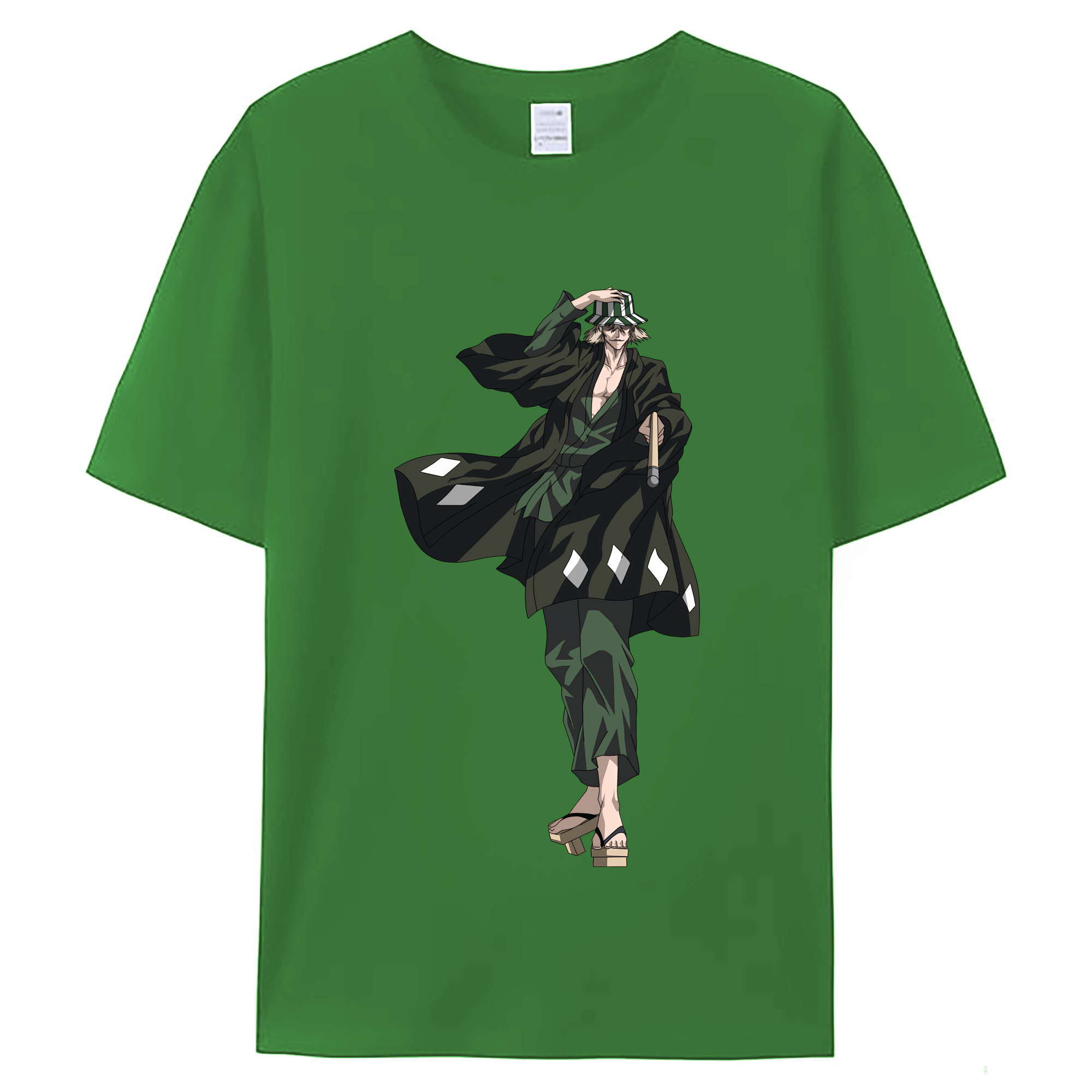 （画像用） "ブリーチ 浦原 喜助（うらはら きすけ） BLEACH Urahara Kisuke " レディースカジュアルプリントTシャツ（綿100％）